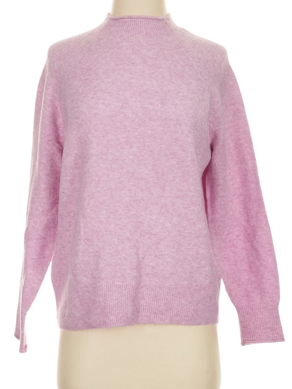 J. Crew Rollneck Sweater in Supersoft Yarn size Small Pink Wool Blend NWT